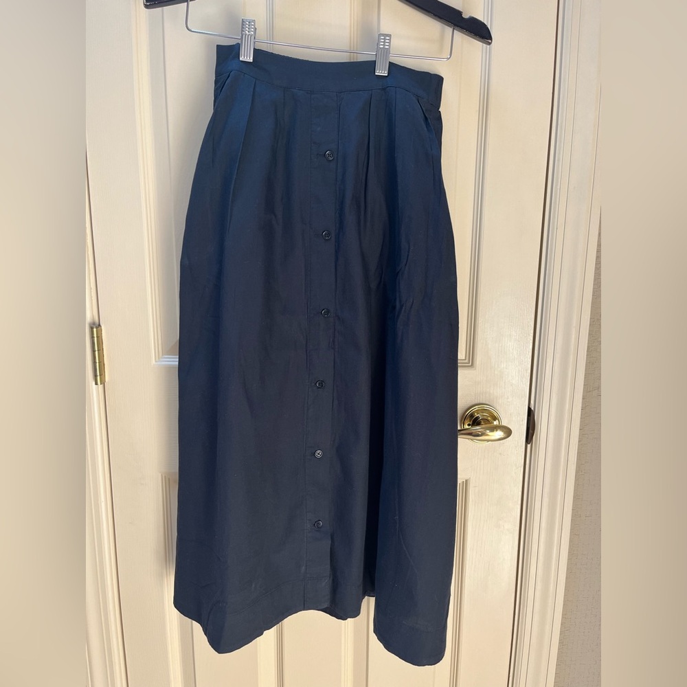 Pact black organic cotton fall skirt